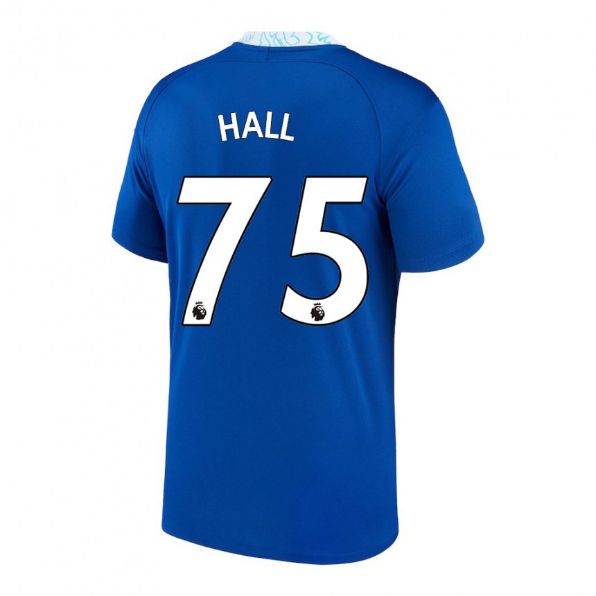 Hombre Camiseta Lewis Hall #75 Azul Oscuro 1ª Equipación 2022/23 La Camisa