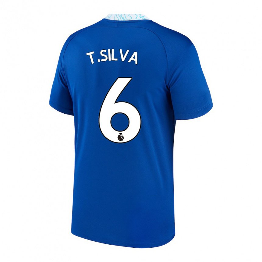 Hombre Camiseta Thiago Silva #6 Azul Oscuro 1ª Equipación 2022/23 La Camisa