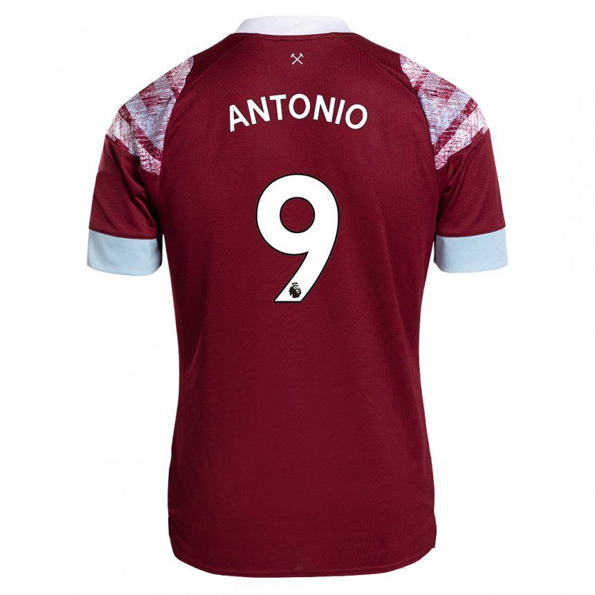 Hombre Camiseta Michail Antonio #9 Burdeos 1ª Equipación 2022/23 La Camisa