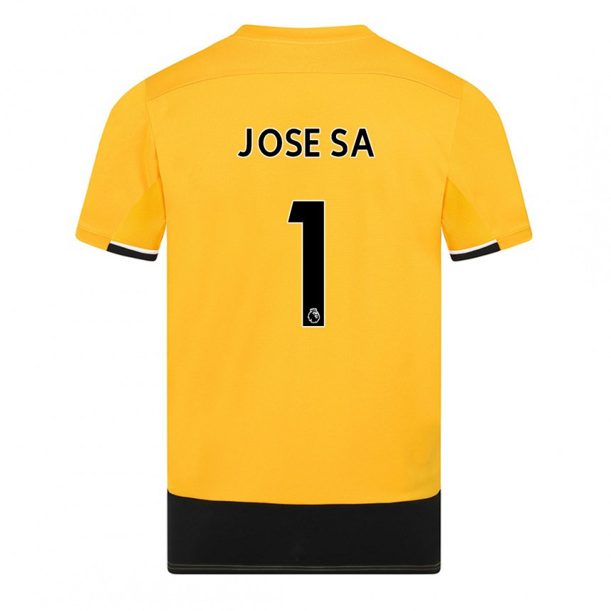 Hombre Camiseta Jose Sa #1 Amarillo Negro 1ª Equipación 2022/23 La Camisa
