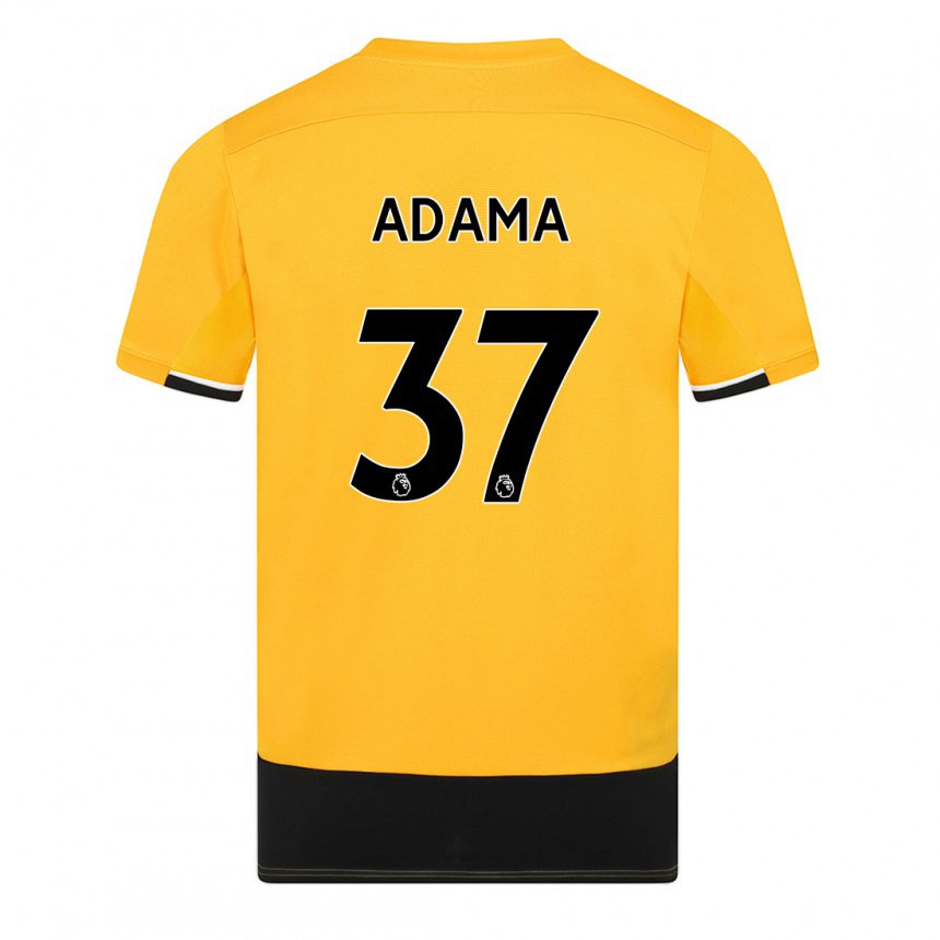 Hombre Camiseta Adama Traore #37 Amarillo Negro 1ª Equipación 2022/23 La Camisa