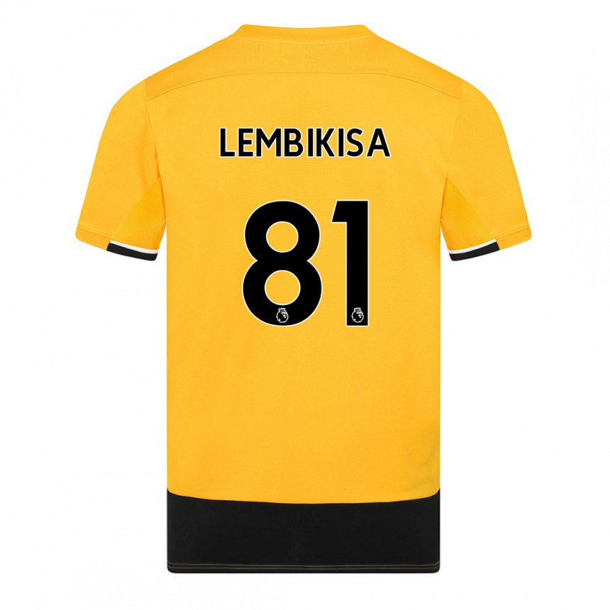Hombre Camiseta Dexter Lembikisa #81 Amarillo Negro 1ª Equipación 2022/23 La Camisa
