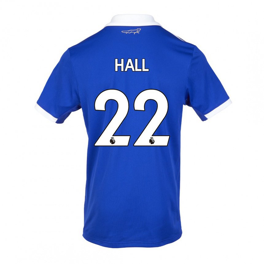 Hombre Camiseta Kiernan Dewsbury-hall #22 Azul Blanco 1ª Equipación 2022/23 La Camisa