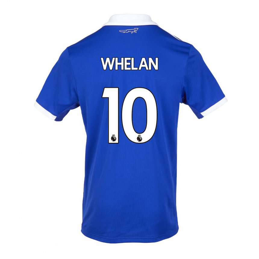 Hombre Camiseta Aileen Whelan #10 Azul Blanco 1ª Equipación 2022/23 La Camisa