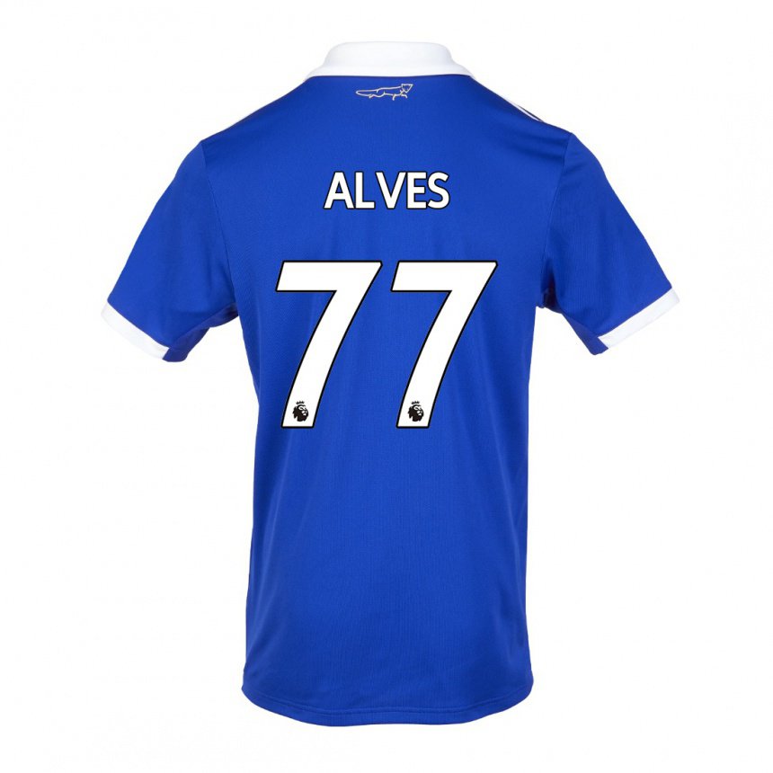 Hombre Camiseta Will Alves #77 Azul Blanco 1ª Equipación 2022/23 La Camisa