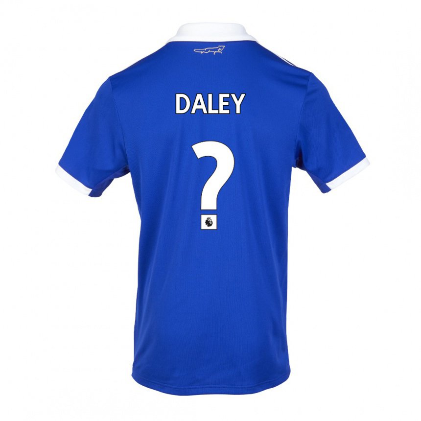 Hombre Camiseta Karl Daley #0 Azul Blanco 1ª Equipación 2022/23 La Camisa
