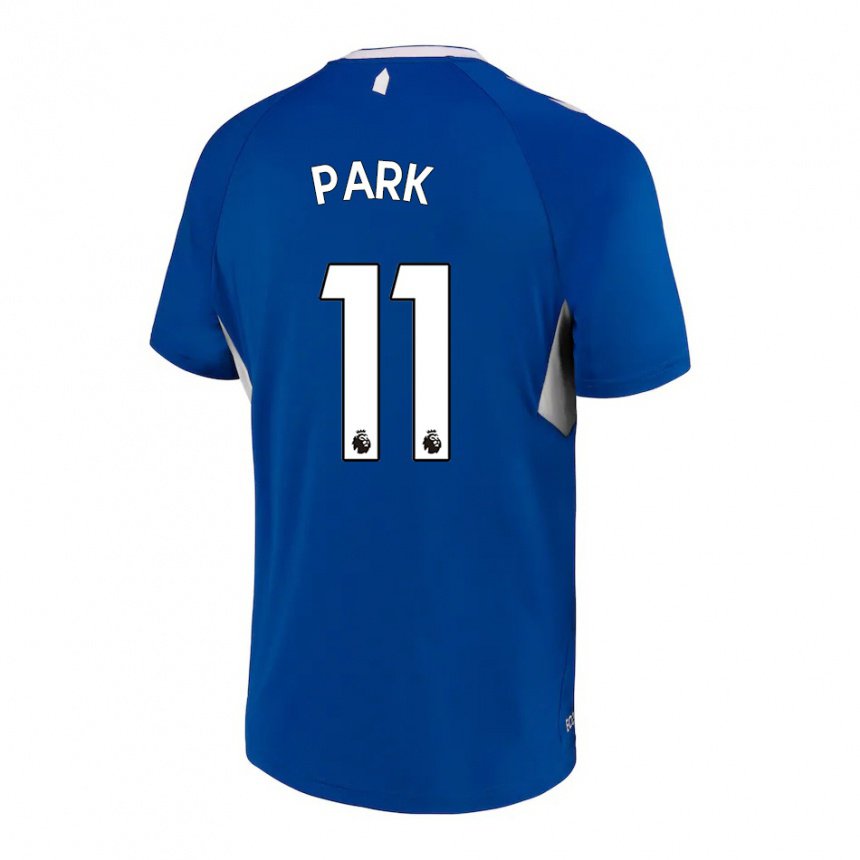 Hombre Camiseta Jess Park #11 Azul Oscuro Blanco 1ª Equipación 2022/23 La Camisa