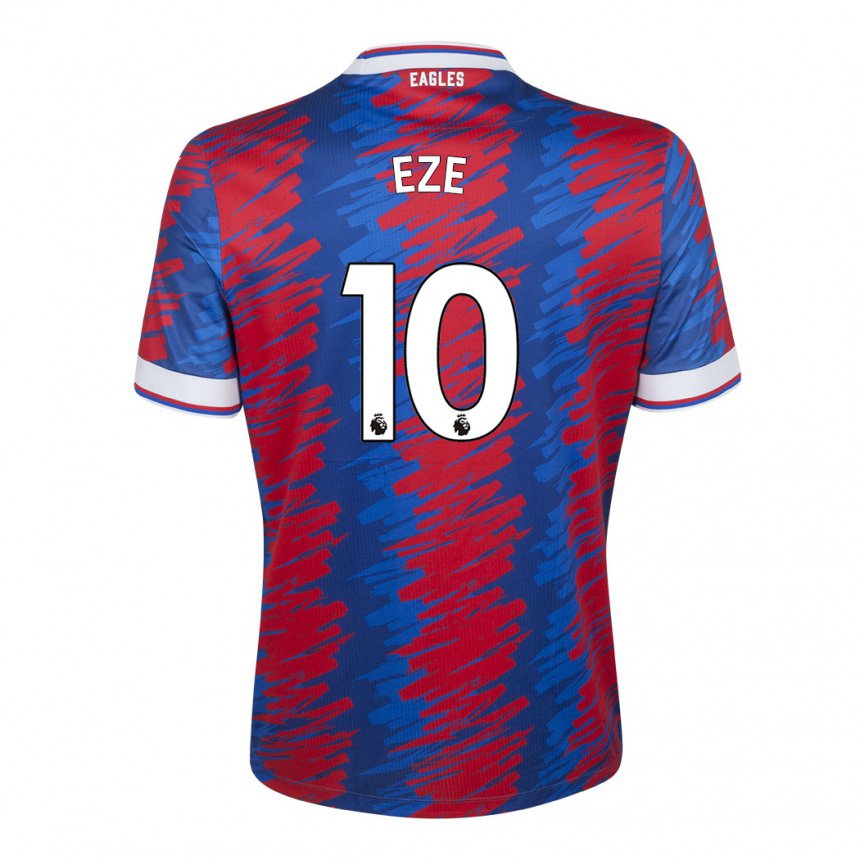 Hombre Camiseta Eberechi Eze #10 Rojo Azul 1ª Equipación 2022/23 La Camisa
