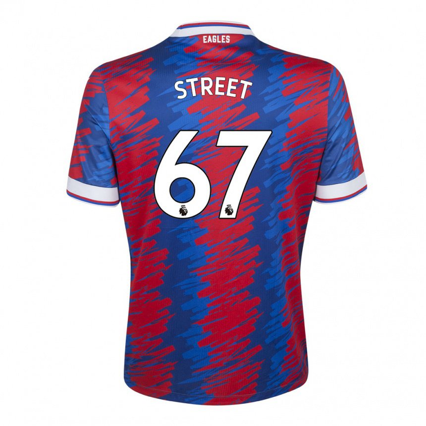 Hombre Camiseta Rob Street #67 Rojo Azul 1ª Equipación 2022/23 La Camisa