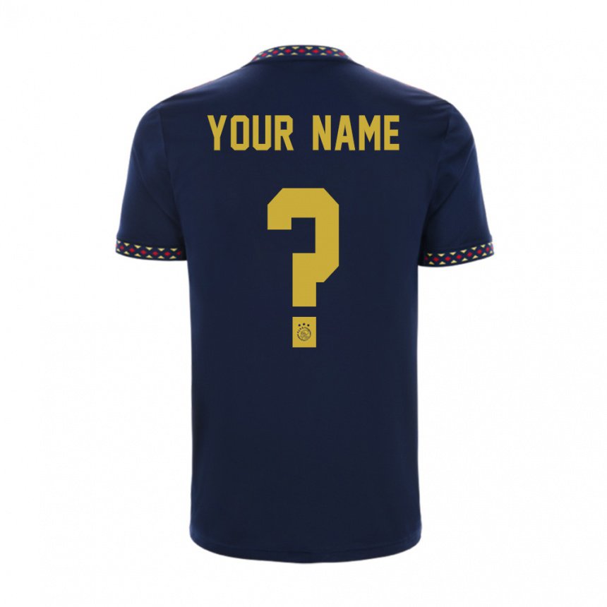 Hombre Camiseta Su Nombre #0 Azul Oscuro 2ª Equipación 2022/23 La Camisa
