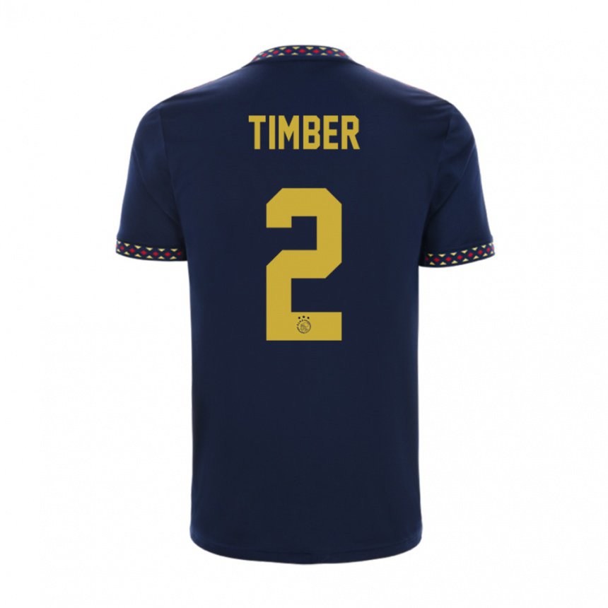 Hombre Camiseta Jurrien Timber #2 Azul Oscuro 2ª Equipación 2022/23 La Camisa