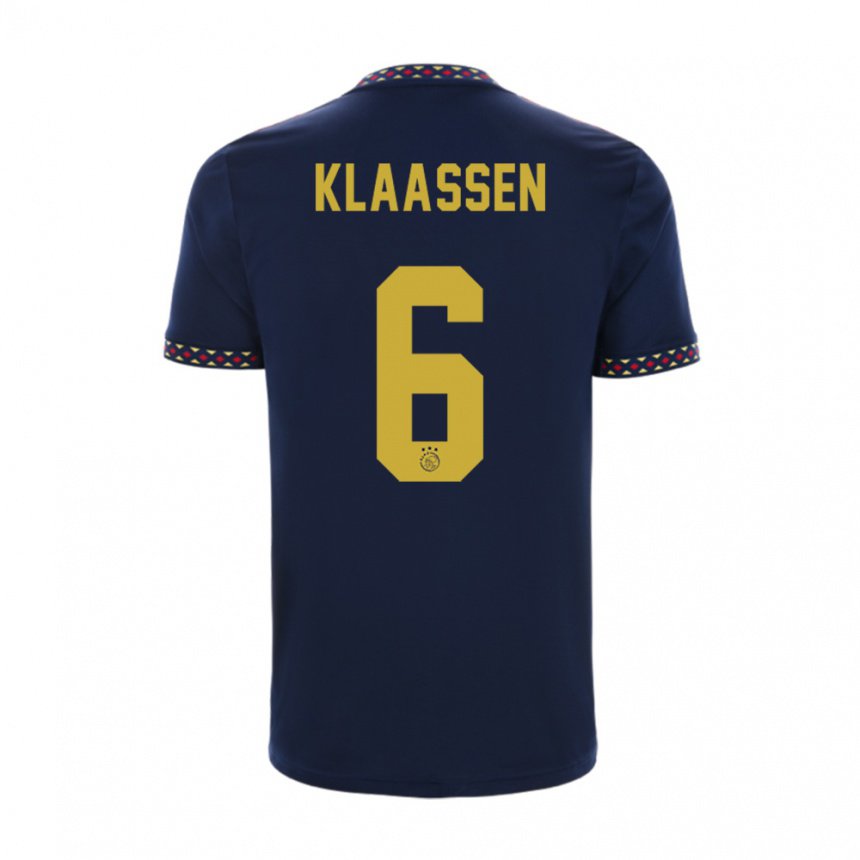 Hombre Camiseta Davy Klaassen #6 Azul Oscuro 2ª Equipación 2022/23 La Camisa