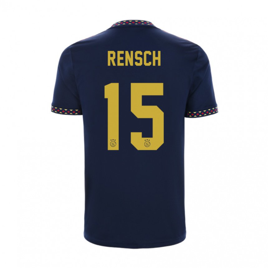 Hombre Camiseta Devyne Rensch #15 Azul Oscuro 2ª Equipación 2022/23 La Camisa