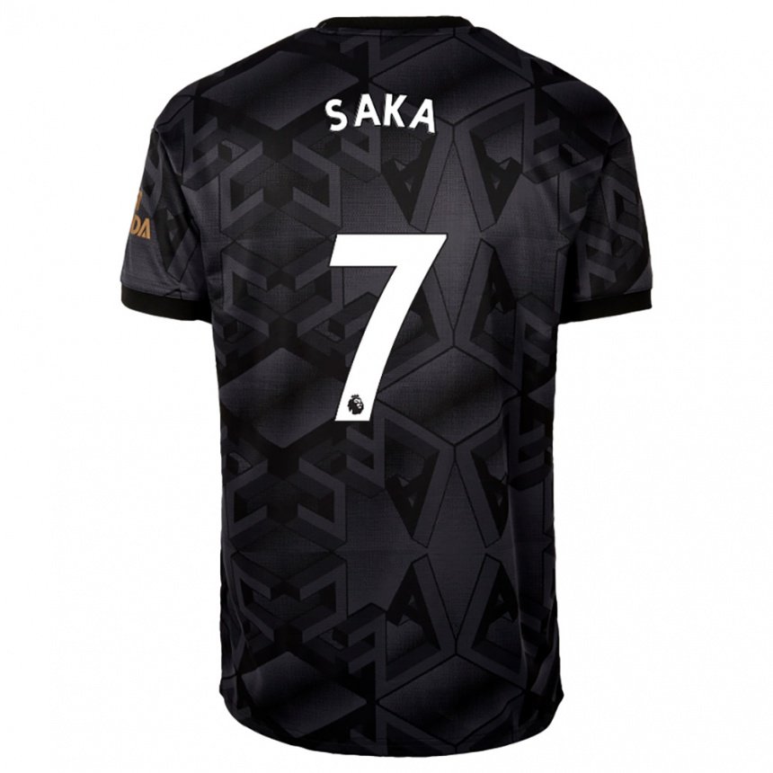 Hombre Camiseta Bukayo Saka #7 Gris Oscuro 2ª Equipación 2022/23 La Camisa