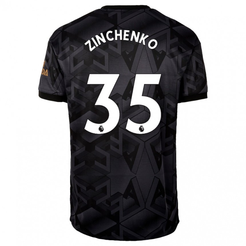 Hombre Camiseta Oleksandr Zinchenko #35 Gris Oscuro 2ª Equipación 2022/23 La Camisa