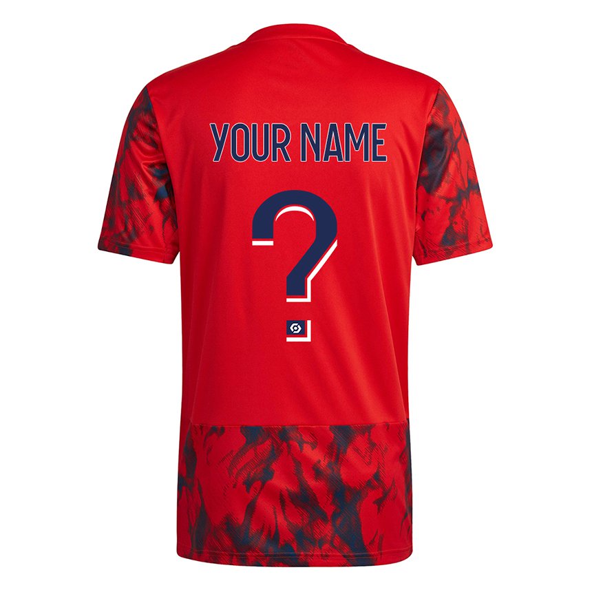 Hombre Camiseta Su Nombre #0 Espacio Rojo 2ª Equipación 2022/23 La Camisa