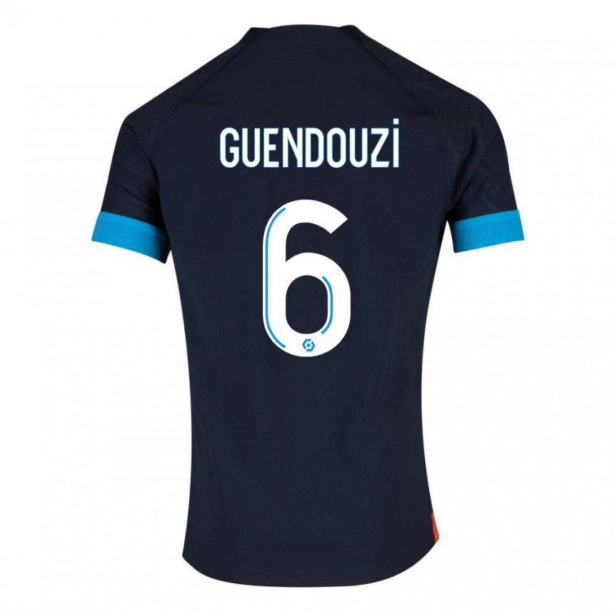 Hombre Camiseta Matteo Guendouzi #6 Olímpico Negro 2ª Equipación 2022/23 La Camisa