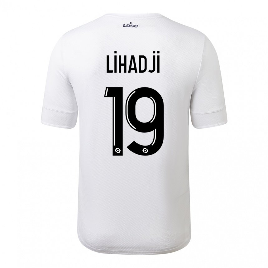 Hombre Camiseta Isaac Lihadji #19 Carmesí Blanco 2ª Equipación 2022/23 La Camisa