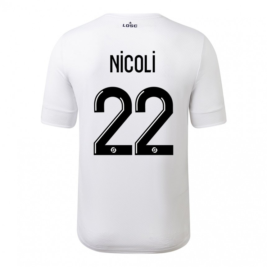 Hombre Camiseta Morgane Nicoli #22 Carmesí Blanco 2ª Equipación 2022/23 La Camisa