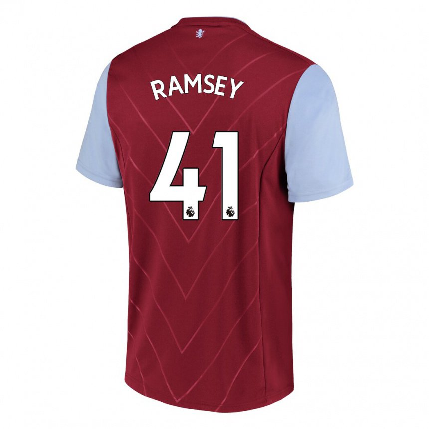 Mujer Camiseta Jacob Ramsey #41 Vino 1ª Equipación 2022/23 La Camisa