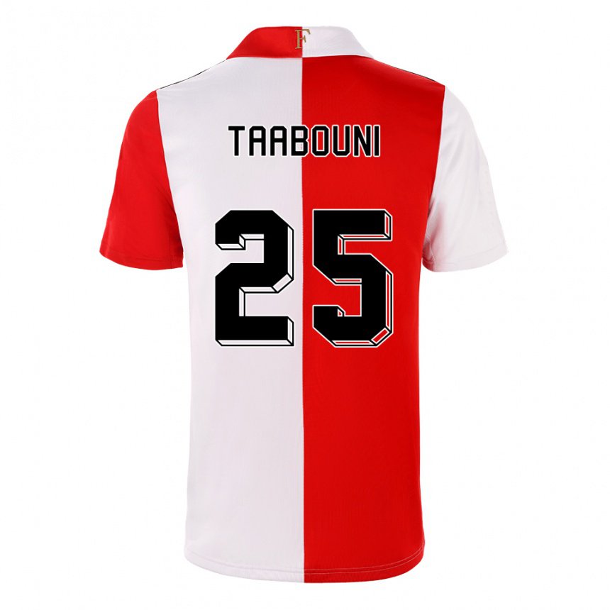 Mujer Camiseta Mohamed Taabouni #25 Ají Blanco 1ª Equipación 2022/23 La Camisa