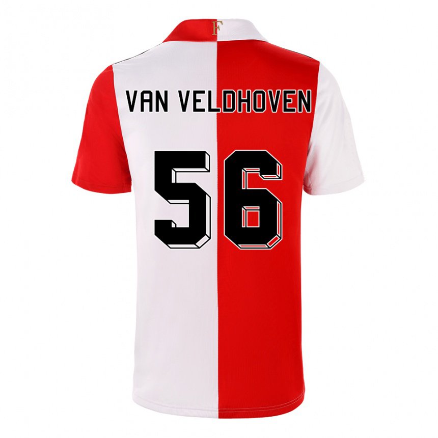 Mujer Camiseta Kars Van Veldhoven #56 Ají Blanco 1ª Equipación 2022/23 La Camisa