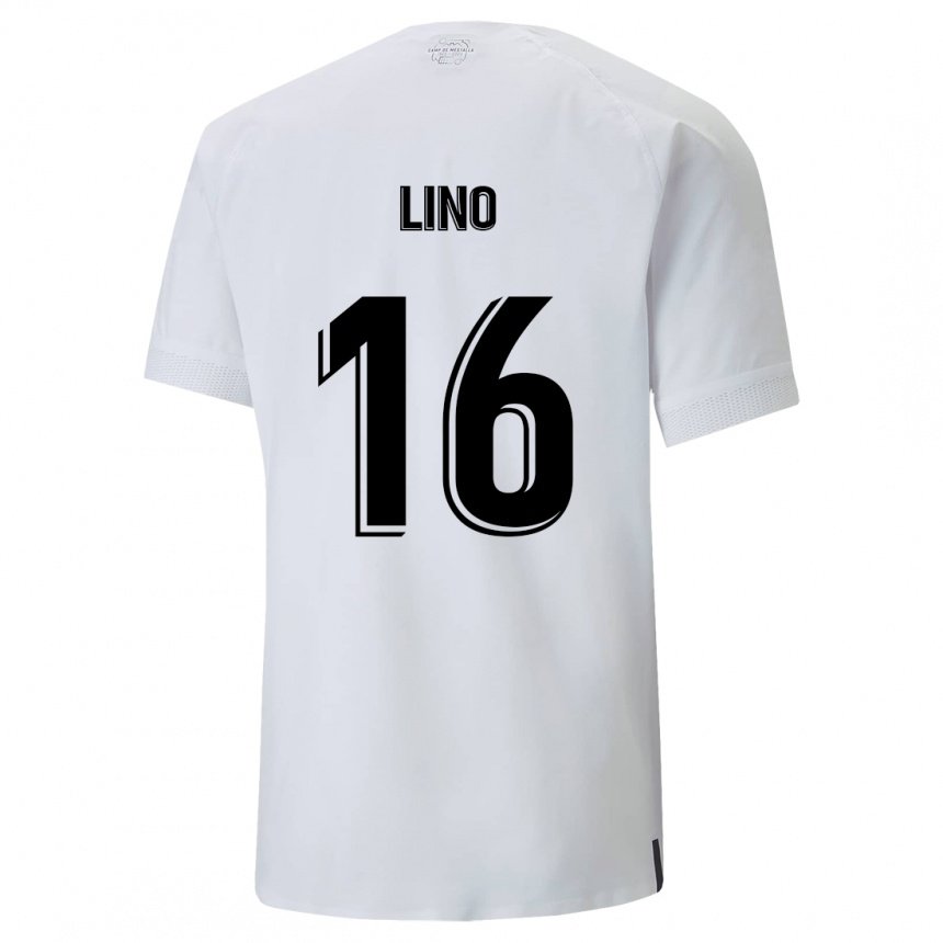 Mujer Camiseta Samuel Lino #16 Blanco Cremoso 1ª Equipación 2022/23 La Camisa