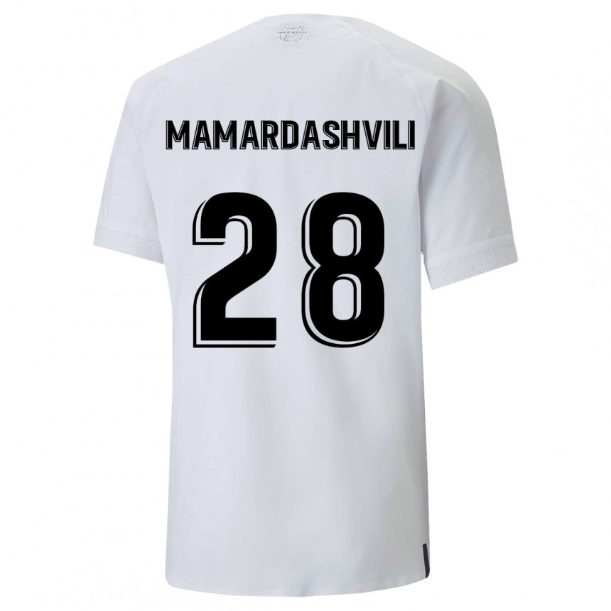 Mujer Camiseta Giorgi Mamardashvili #28 Blanco Cremoso 1ª Equipación 2022/23 La Camisa