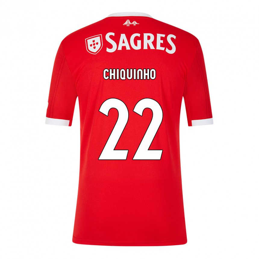 Mujer Camiseta Chiquinho #22 Rojo Neón 1ª Equipación 2022/23 La Camisa
