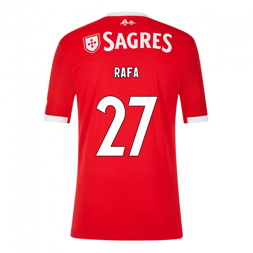 Mujer Camiseta Rafa Silva #27 Rojo Neón 1ª Equipación 2022/23 La Camisa