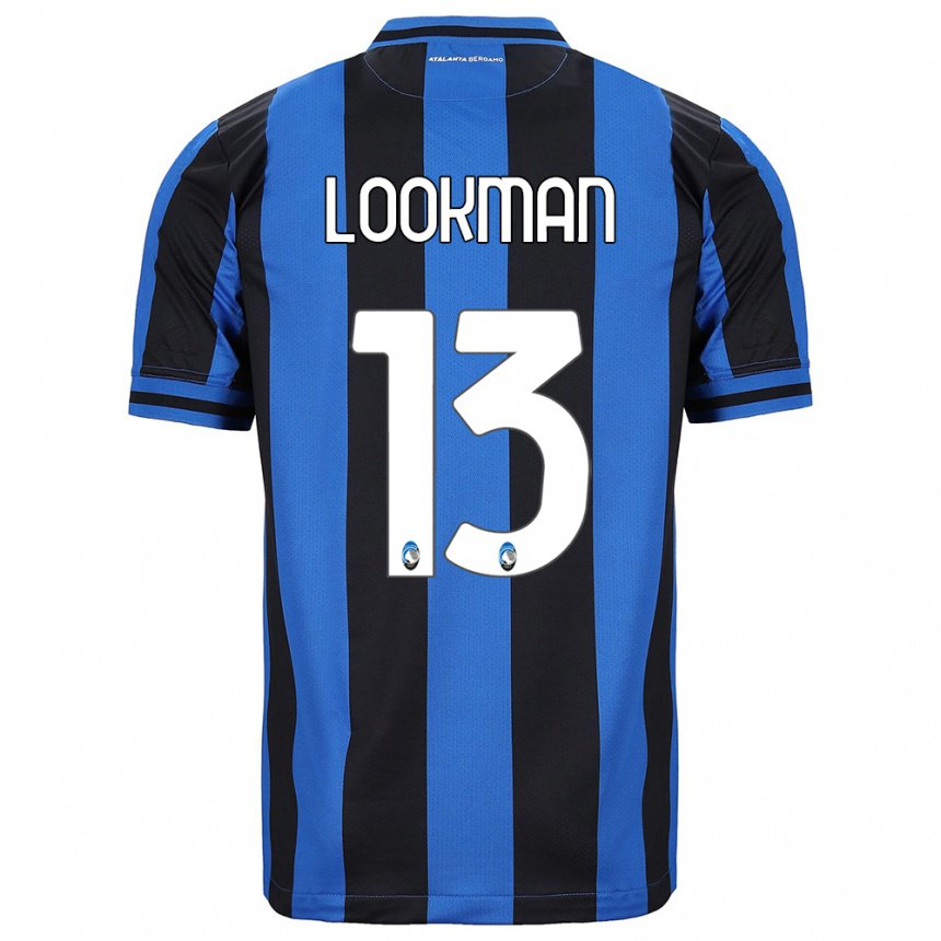 Mujer Camiseta Ademola Lookman #13 Azul Negro 1ª Equipación 2022/23 La Camisa