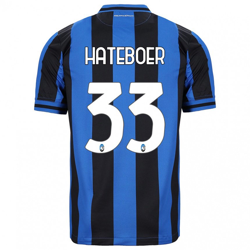 Mujer Camiseta Hans Hateboer #33 Azul Negro 1ª Equipación 2022/23 La Camisa