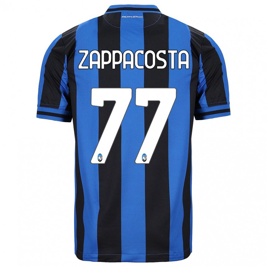 Mujer Camiseta Davide Zappacosta #77 Azul Negro 1ª Equipación 2022/23 La Camisa