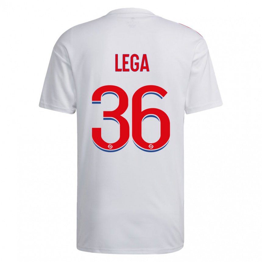 Mujer Camiseta Sekou Lega #36 Blanco Azul Rojo 1ª Equipación 2022/23 La Camisa