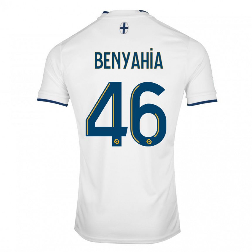 Mujer Camiseta Aylan Benyahia-tani #46 Zafiro Blanco 1ª Equipación 2022/23 La Camisa