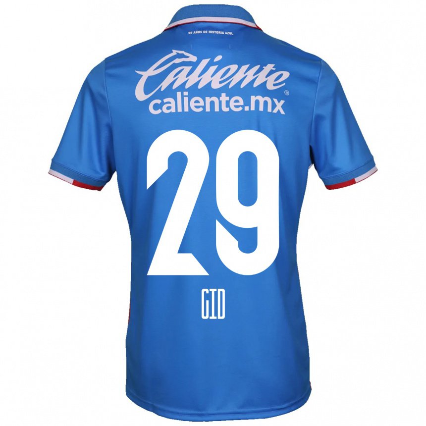 Mujer Camiseta Claudia Cid #29 Azure Azul 1ª Equipación 2022/23 La Camisa