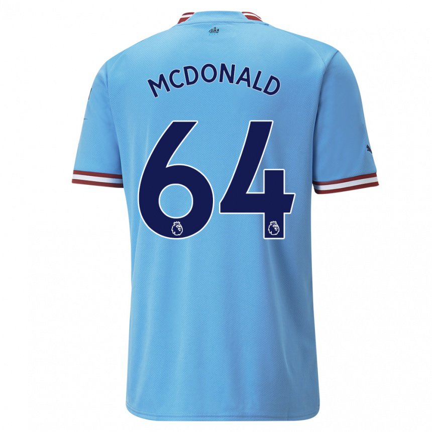 Mujer Camiseta Rowan Mcdonald #64 Azul Rojo 1ª Equipación 2022/23 La Camisa