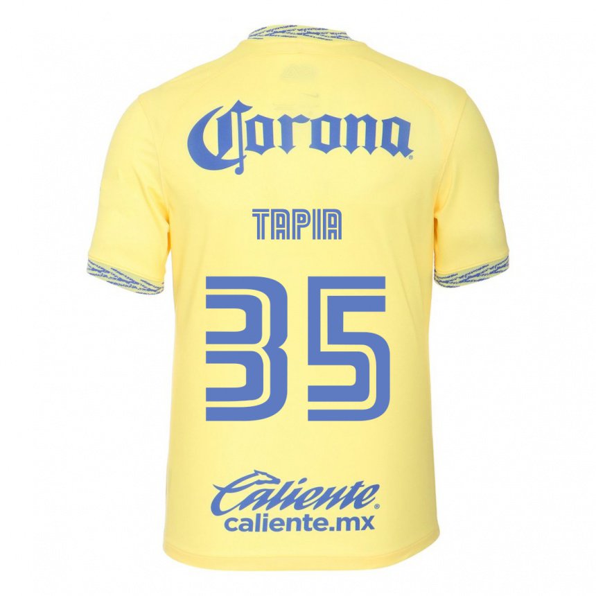 Mujer Camiseta Fernando Tapia #35 Limon Amarillo 1ª Equipación 2022/23 La Camisa
