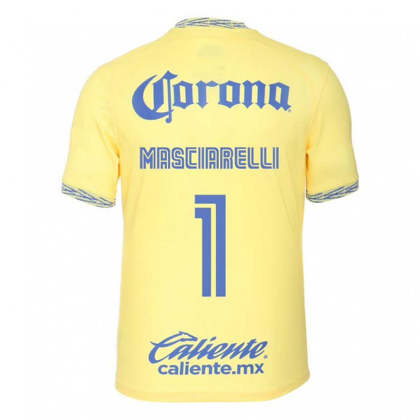 Mujer Camiseta Renata Masciarelli #1 Limon Amarillo 1ª Equipación 2022/23 La Camisa