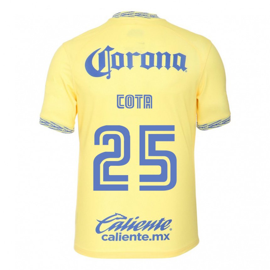 Mujer Camiseta Renatta Cota #25 Limon Amarillo 1ª Equipación 2022/23 La Camisa