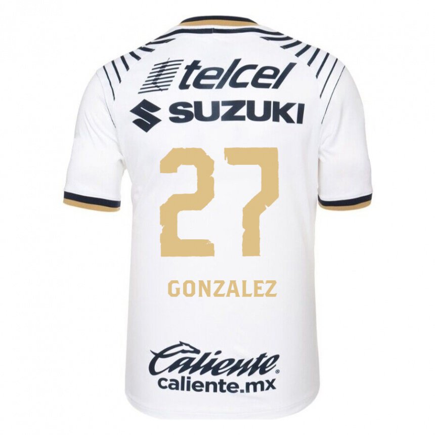 Mujer Camiseta Heidi Gonzalez #27 Mezclilla Blanca 1ª Equipación 2022/23 La Camisa