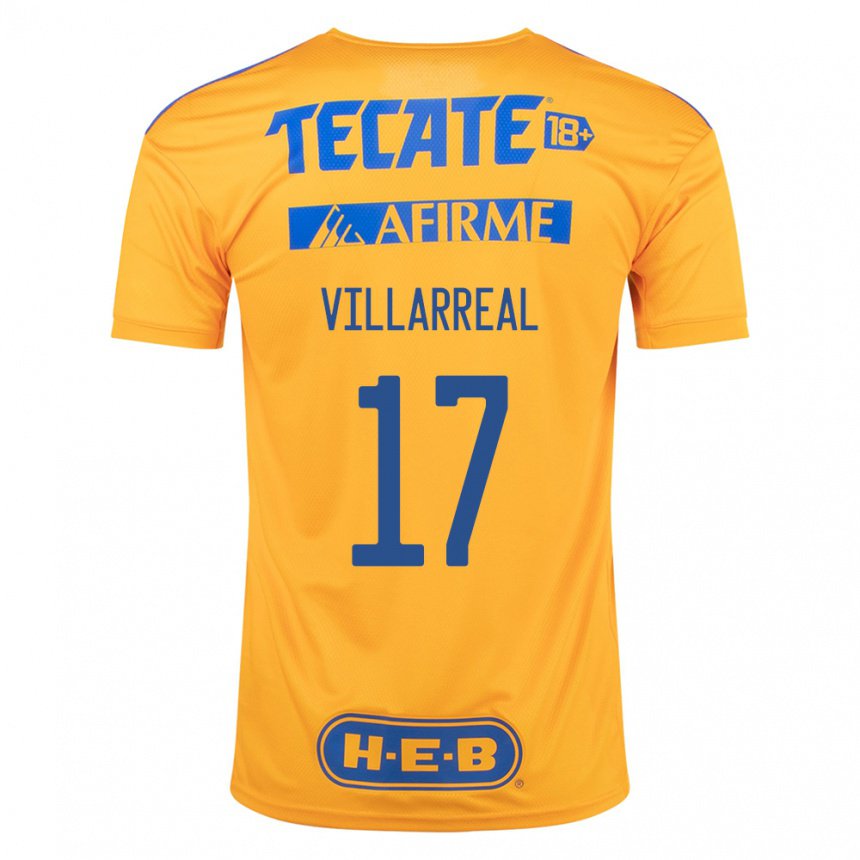 Mujer Camiseta Natalia Villarreal #17 Abejorro Amarillo 1ª Equipación 2022/23 La Camisa