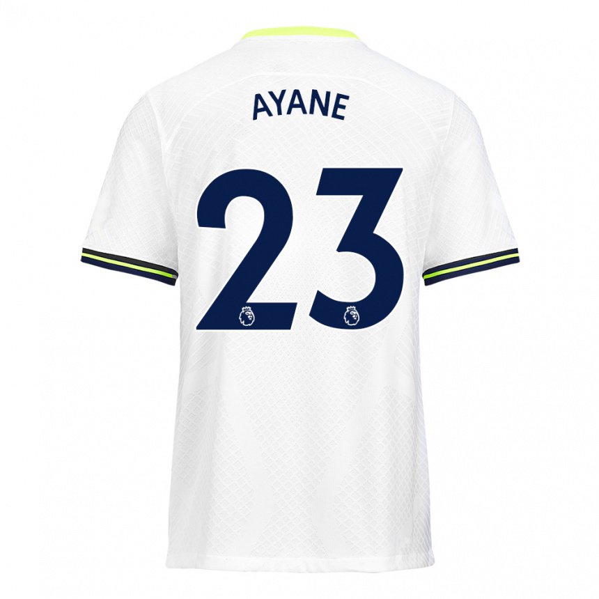 Mujer Camiseta Rosella Ayane #23 Blanco Verde 1ª Equipación 2022/23 La Camisa