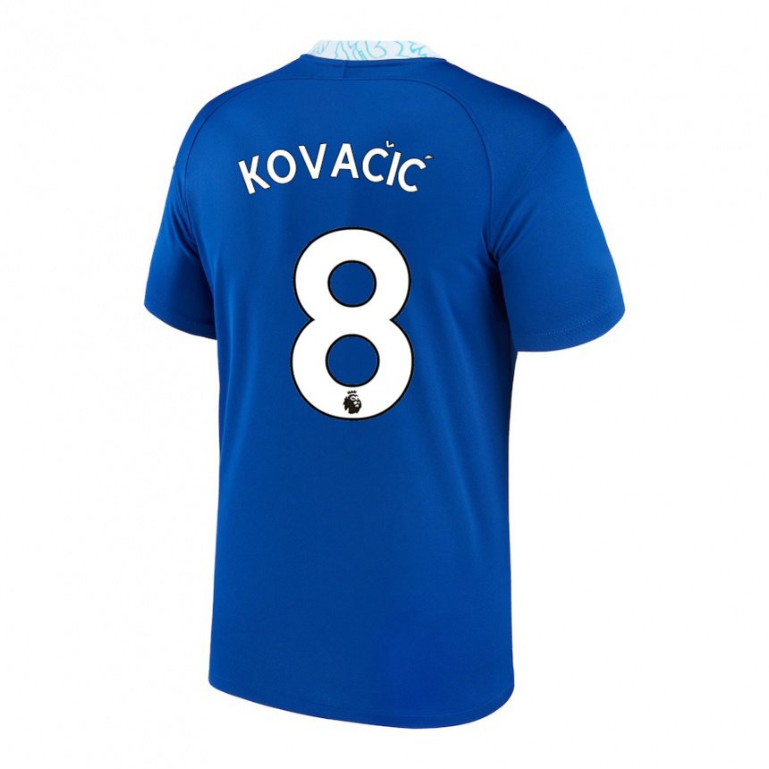 Mujer Camiseta Mateo Kovacic #8 Azul Oscuro 1ª Equipación 2022/23 La Camisa