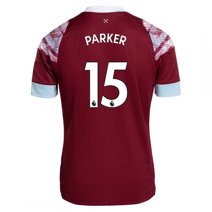 Mujer Camiseta Lucy Parker #15 Burdeos 1ª Equipación 2022/23 La Camisa