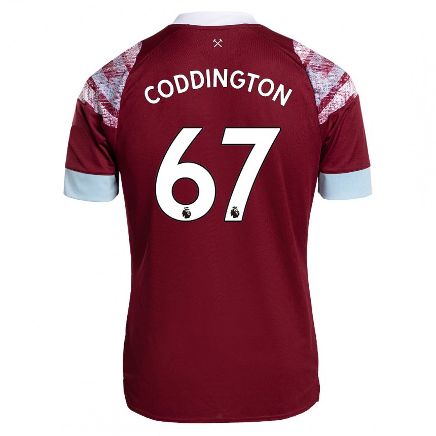 Mujer Camiseta Remy Coddington #67 Burdeos 1ª Equipación 2022/23 La Camisa