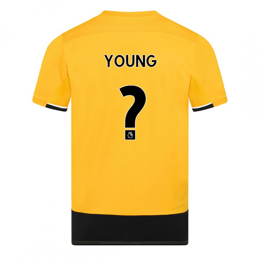 Mujer Camiseta Joe Young #0 Amarillo Negro 1ª Equipación 2022/23 La Camisa
