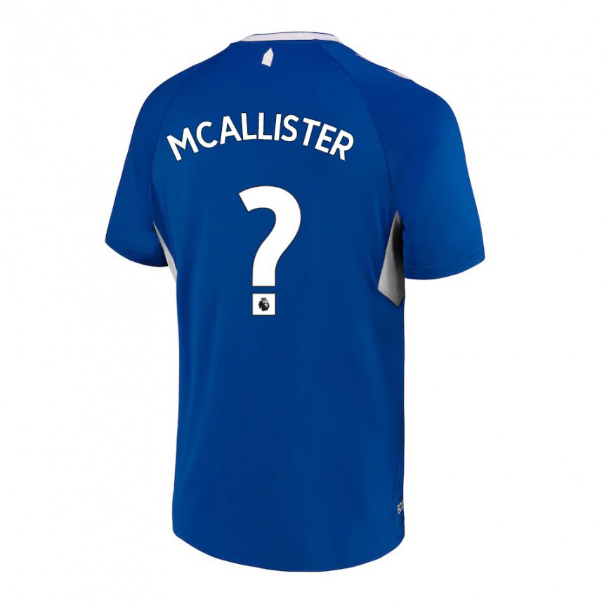 Mujer Camiseta Sean Mcallister #0 Azul Oscuro Blanco 1ª Equipación 2022/23 La Camisa