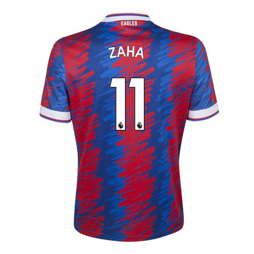 Mujer Camiseta Wilfried Zaha #11 Rojo Azul 1ª Equipación 2022/23 La Camisa