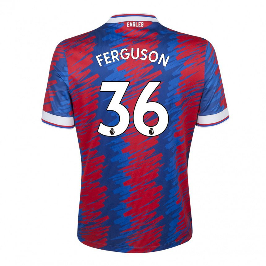 Mujer Camiseta Nathan Ferguson #36 Rojo Azul 1ª Equipación 2022/23 La Camisa